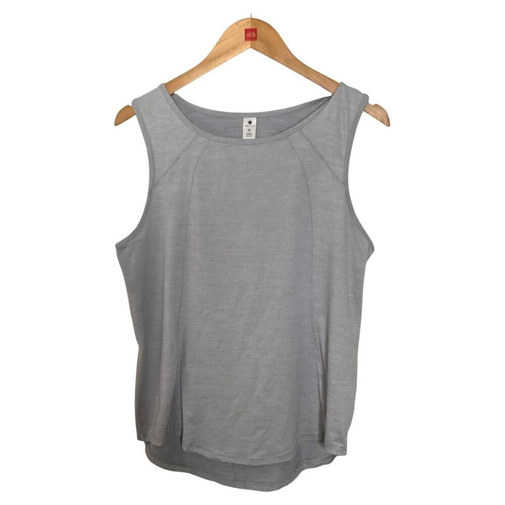 Yogalicious Open Keyhole Gray Tank Athleisure Size Medium